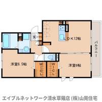 静岡県静岡市清水区長崎新田(アパート)の賃貸物件205の間取り