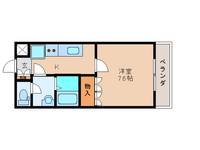 奈良県香芝市穴虫(マンション)の賃貸物件203の間取り