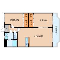 奈良県桜井市大字東新堂(マンション)の賃貸物件201の間取り