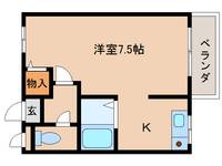 奈良県天理市前栽町(マンション)の賃貸物件の間取り