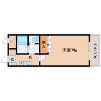 奈良県桜井市大字西之宮(マンション)の賃貸物件203の間取り