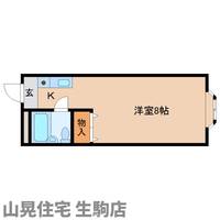 奈良県生駒市本町(マンション)の賃貸物件の間取り
