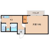 奈良県生駒市辻町(マンション)の賃貸物件105の間取り