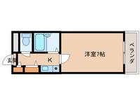 奈良県生駒市東菜畑1丁目(マンション)の賃貸物件301の間取り