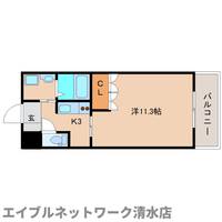 静岡県静岡市清水区石川新町(マンション)の賃貸物件の間取り