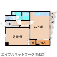 静岡県静岡市清水区入江岡町(マンション)の賃貸物件の間取り
