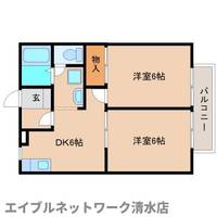 静岡県静岡市清水区北脇新田(アパート)の賃貸物件の間取り