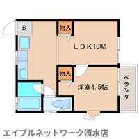 静岡県静岡市清水区袖師町(アパート)の賃貸物件の間取り