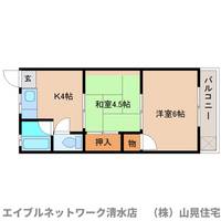 静岡県静岡市清水区袖師町(アパート)の賃貸物件の間取り