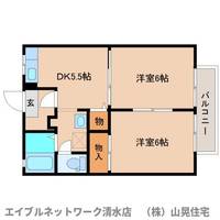 静岡県静岡市清水区高橋3丁目(アパート)の賃貸物件の間取り