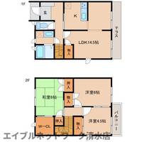 静岡県静岡市清水区船越東町(アパート)の賃貸物件の間取り