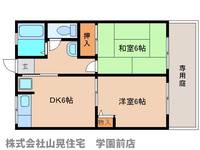 奈良県奈良市三碓3丁目(アパート)の賃貸物件の間取り
