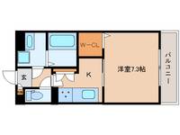 奈良県大和郡山市東岡町(アパート)の賃貸物件の間取り