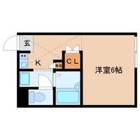 奈良県大和郡山市城南町(アパート)の賃貸物件204の間取り