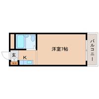 奈良県生駒市山崎新町(マンション)の賃貸物件302の間取り