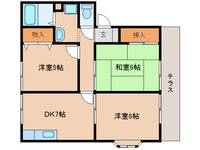 京都府相楽郡精華町桜が丘4丁目(アパート)の賃貸物件の間取り