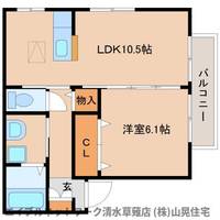 静岡県静岡市清水区長崎新田(アパート)の賃貸物件101の間取り