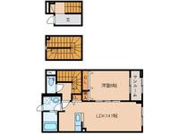 奈良県天理市丹波市町(アパート)の賃貸物件の間取り