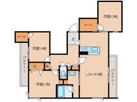 奈良県奈良市芝辻町4丁目(マンション)の賃貸物件の間取り