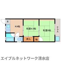 静岡県静岡市清水区袖師町(アパート)の賃貸物件の間取り