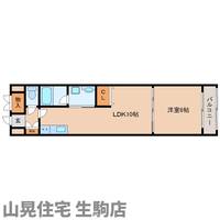 奈良県生駒市東松ケ丘(マンション)の賃貸物件402の間取り