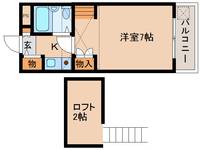 シティパレス21佐保川PーⅡの間取り