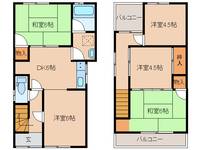 奈良県大和高田市蔵之宮町(一戸建)の賃貸物件の間取り
