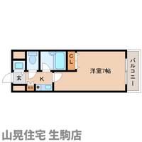 奈良県生駒市東新町(マンション)の賃貸物件602の間取り