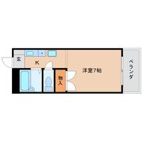 奈良県奈良市あやめ池北3丁目(マンション)の賃貸物件の間取り