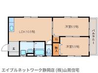 静岡県静岡市葵区桜町1丁目(アパート)の賃貸物件の間取り