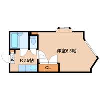 奈良県奈良市南京終町3丁目(マンション)の賃貸物件の間取り