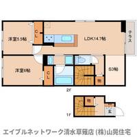 静岡県静岡市清水区吉川(アパート)の賃貸物件201の間取り