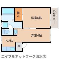 静岡県静岡市清水区三保(アパート)の賃貸物件の間取り