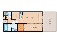 奈良県奈良市西九条町2丁目(アパート)の賃貸物件の間取り
