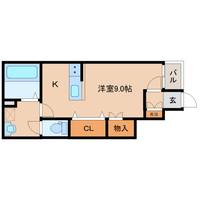 奈良県橿原市大久保町(アパート)の賃貸物件101の間取り