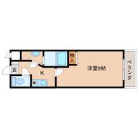 奈良県大和郡山市高田町(マンション)の賃貸物件の間取り