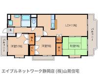 静岡県静岡市葵区羽鳥5丁目(マンション)の賃貸物件の間取り