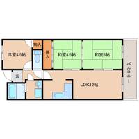 奈良県生駒市壱分町(マンション)の賃貸物件103の間取り