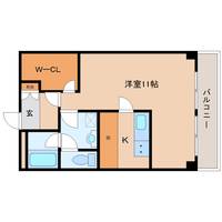 奈良県奈良市大宮町6丁目(マンション)の賃貸物件の間取り