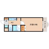 奈良県奈良市若葉台3丁目(マンション)の賃貸物件の間取り