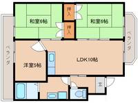 奈良県生駒市小平尾町(マンション)の賃貸物件303の間取り