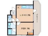 京都府木津川市木津南後背(マンション)の賃貸物件301の間取り