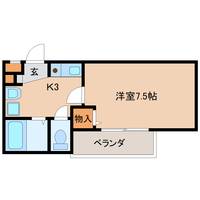奈良県奈良市富雄元町4丁目(アパート)の賃貸物件の間取り