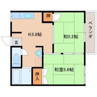 奈良県桜井市大字桜井(アパート)の賃貸物件の間取り