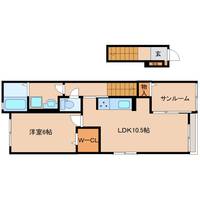 奈良県奈良市東九条町(アパート)の賃貸物件の間取り