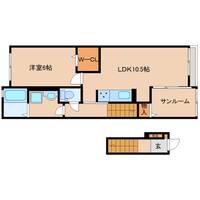 奈良県奈良市東九条町(アパート)の賃貸物件の間取り