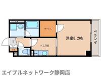 静岡県静岡市葵区七間町(マンション)の賃貸物件の間取り