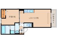 奈良県奈良市秋篠新町(アパート)の賃貸物件の間取り