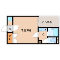 奈良県奈良市林小路町(マンション)の賃貸物件の間取り