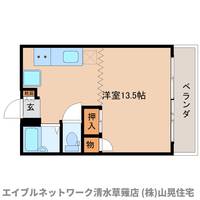 静岡県静岡市清水区草薙一里山(マンション)の賃貸物件302の間取り